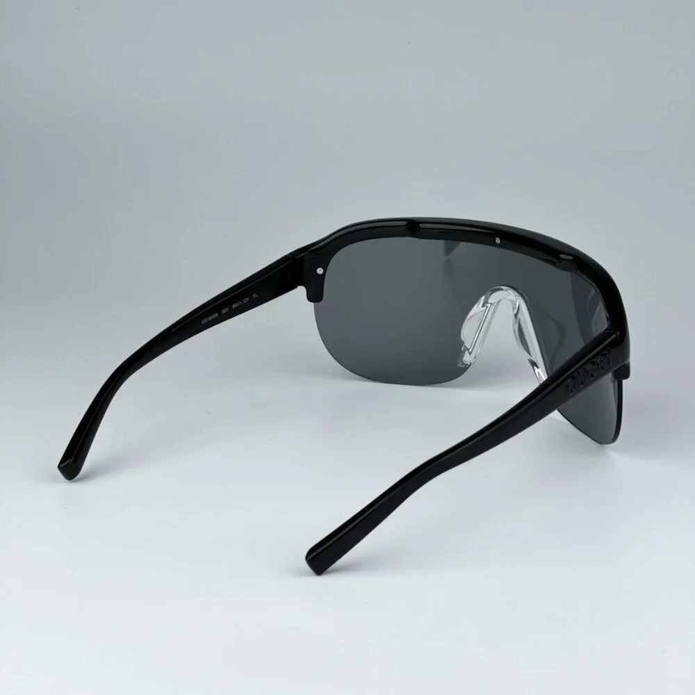 Gucci GG1645S 003 BRAND NEW Sunglasses Black Grey Silver Mirrored Unisex Mask